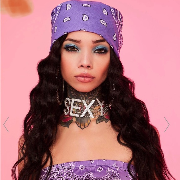 AMETHYST REBEL RODEO BANDANA SCARF - Picture 1 of 3